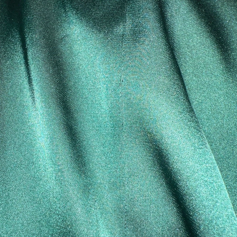 Lulu's Still The One Emerald Green Floral Satin Maxi Dress XS NWT - Picture 15 of 15